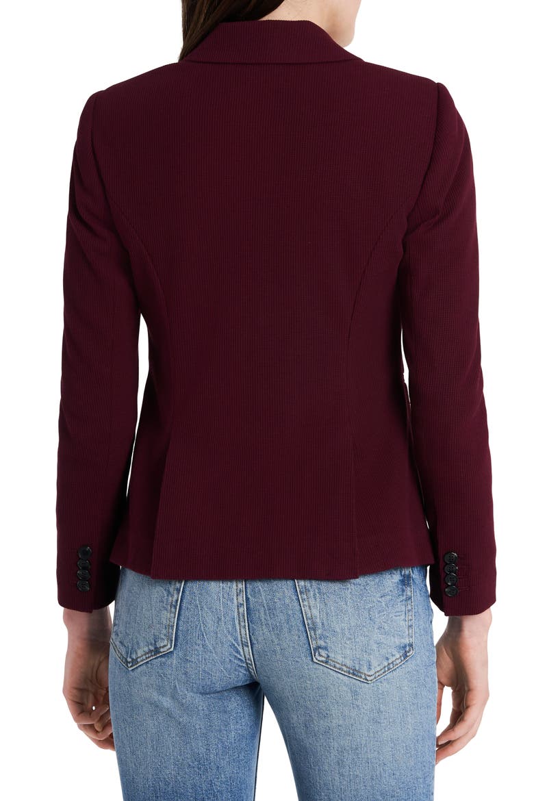 1.STATE Stretch Waffle Knit Blazer, Alternate, color, COLLINS RED