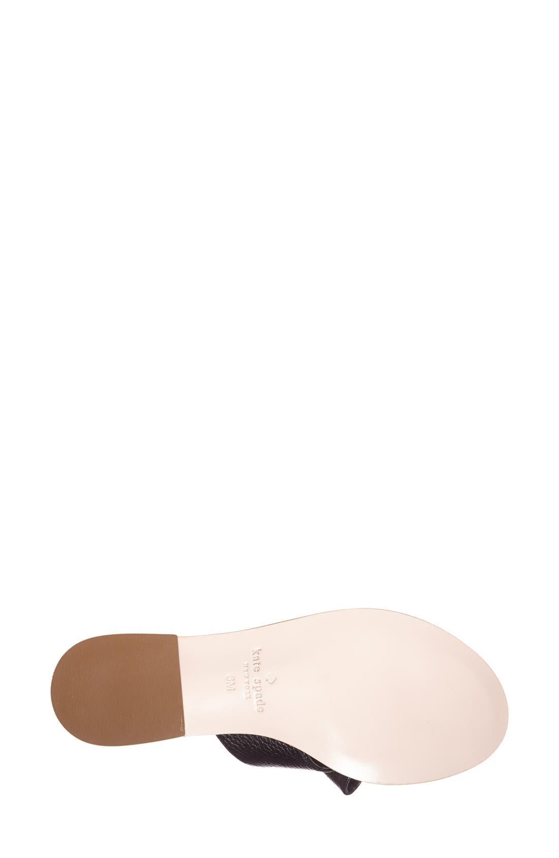 'becky' slide sandal, Alternate, color, BLACK
