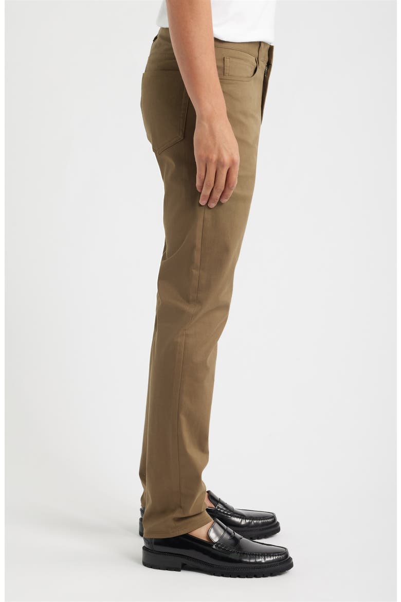 Raffi Soft Stretch Cotton & Lyocell Slim Leg Pants, Alternate, color, DUFFLE