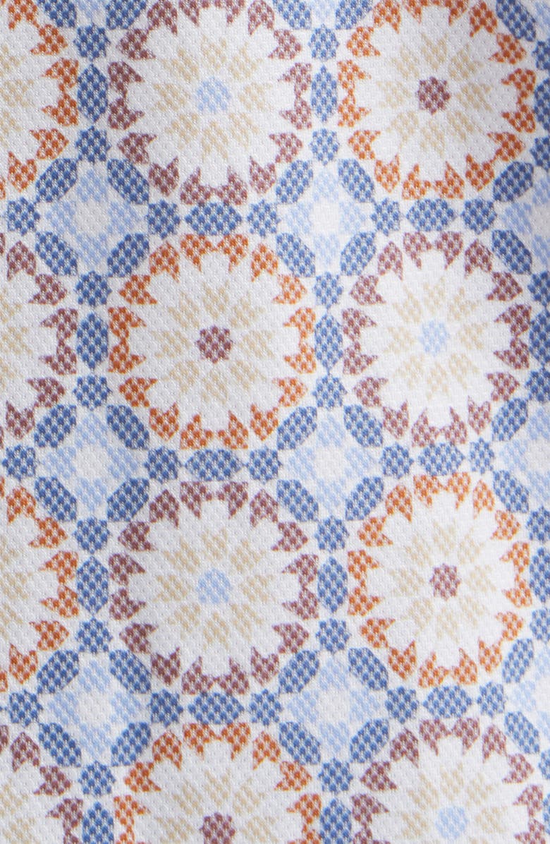 Johnston & Murphy XC Flex Ascend Short Sleeve Button-Up Shirt, Alternate, color, Multi Mosaic