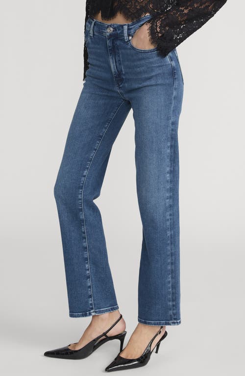Frame Le Sleek Straight High Waist Straight Leg Jeans In Blue