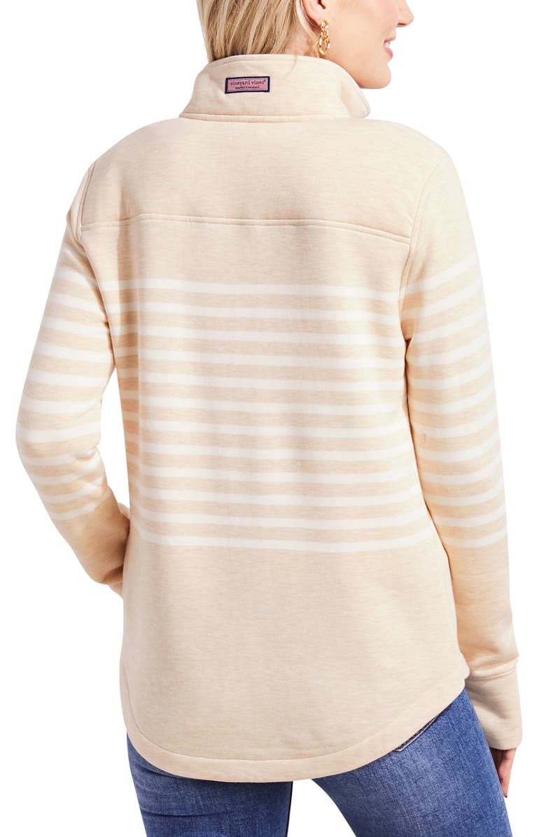 vineyard vines Shep Stripe Dreamcloth Quarter Zip Pullover, Alternate, color,