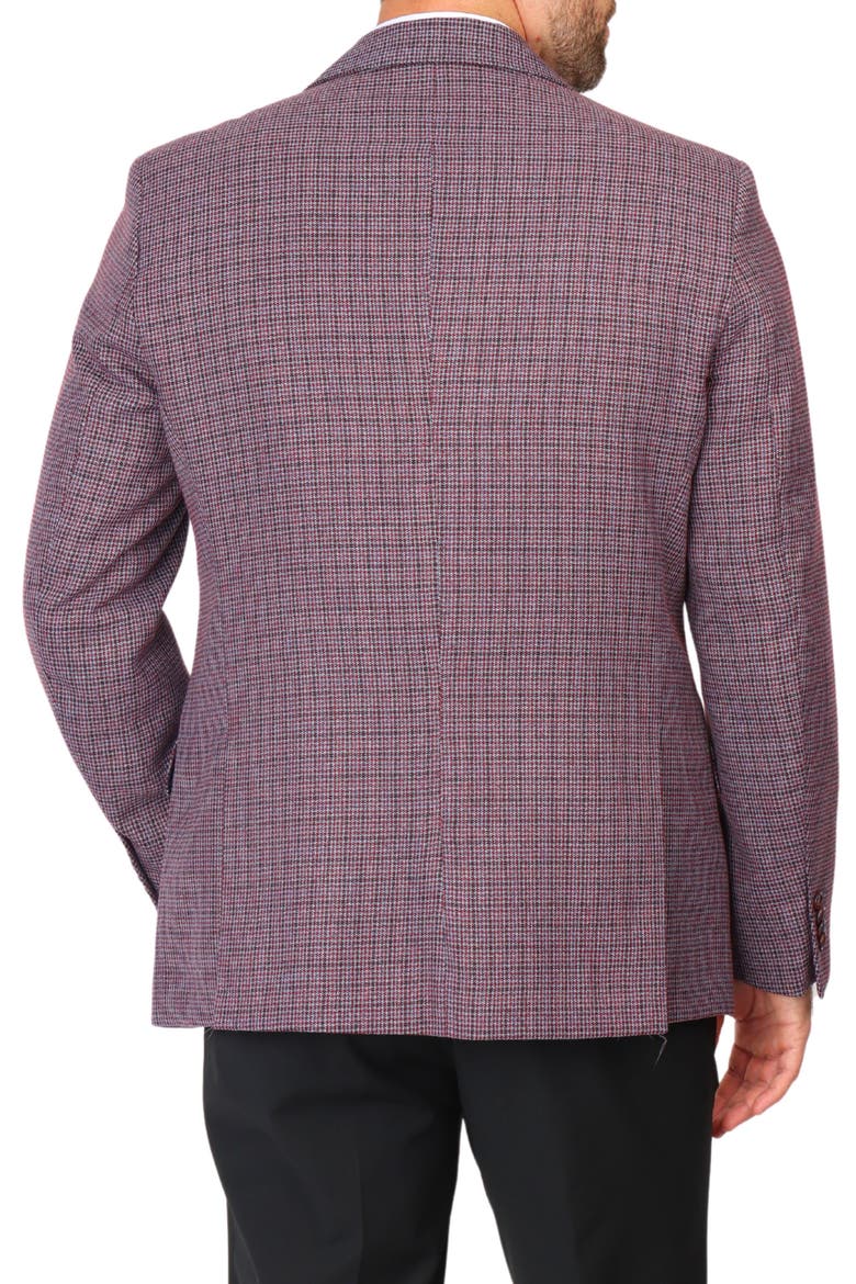 Micro Houndstooth Sport Coat, Alternate, color, MERLOT