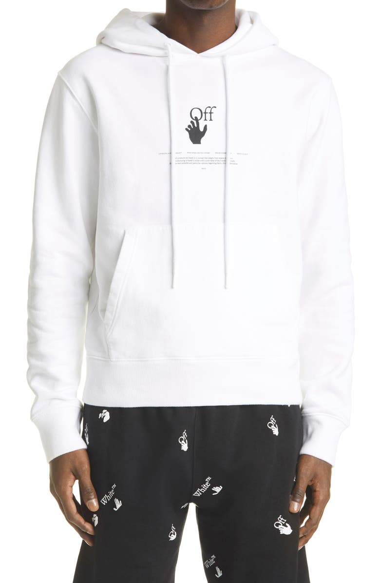 Off-White Graffiti Logo Graphic Hoodie, Main, color, 