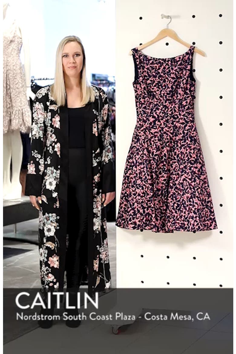 Print Fit & Flare Dress video