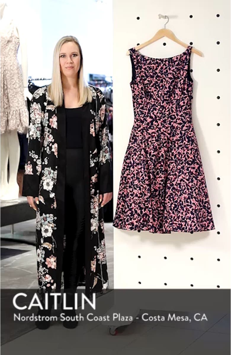 Print Fit & Flare Dress, sales video thumbnail