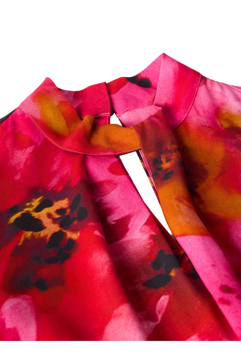 Painterly Floral Midi Dress, Alternate, color, Pink/Multi