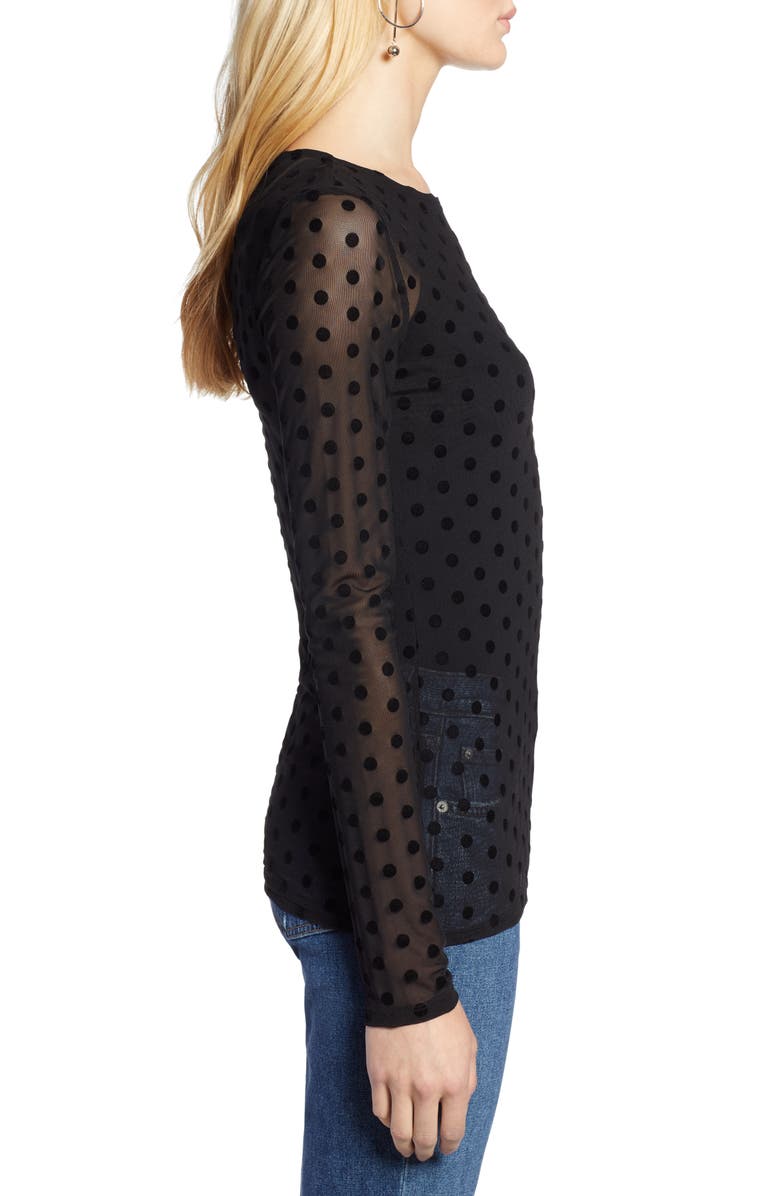 Halogen<sup>®</sup> Sheer Mesh Dot Top, Alternate, color, 
