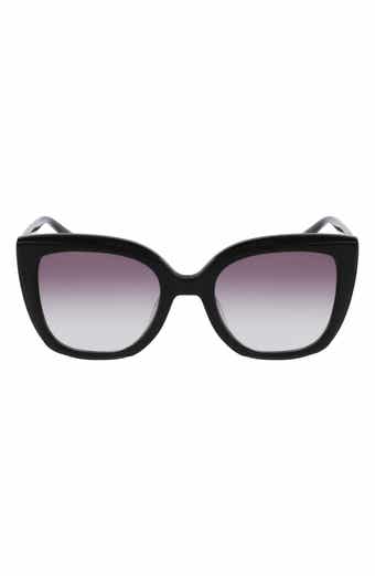 Longchamp Le Pliage 53mm Gradient Rectangular Sunglasses