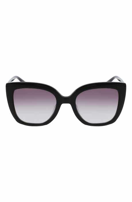 Longchamp Le Pliage 53mm Gradient Rectangular Sunglasses