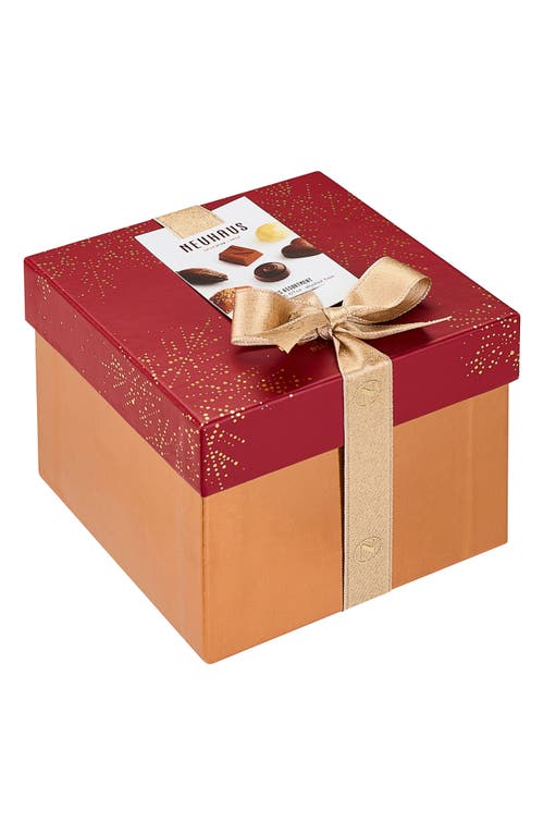 NEUHAUS 15-Piece Chocolate Medium Square Gift Box in Red 