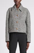 Valentino Garavani Chevron Virgin Wool Blend Jacket