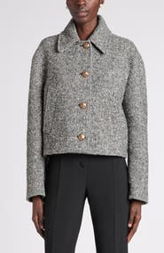 Valentino Garavani Chevron Virgin Wool Blend Jacket
