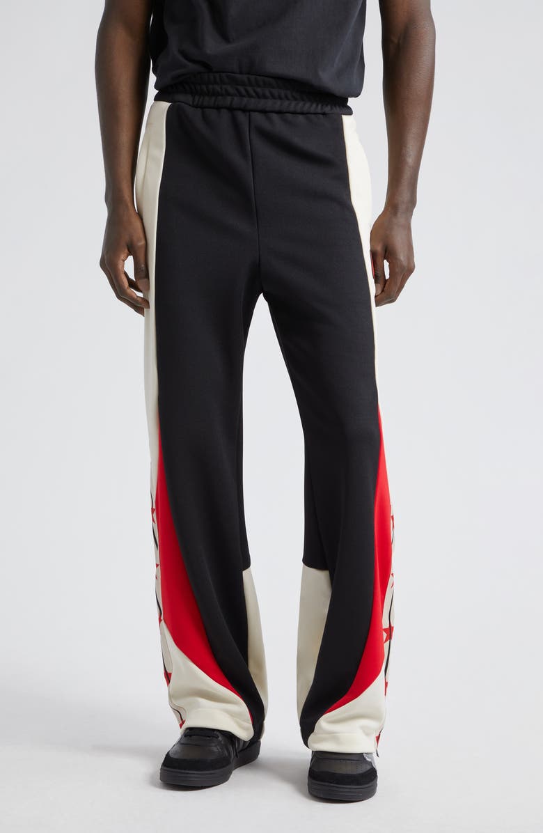Palm Angels Star Colorblock Track Pants, Main, color,