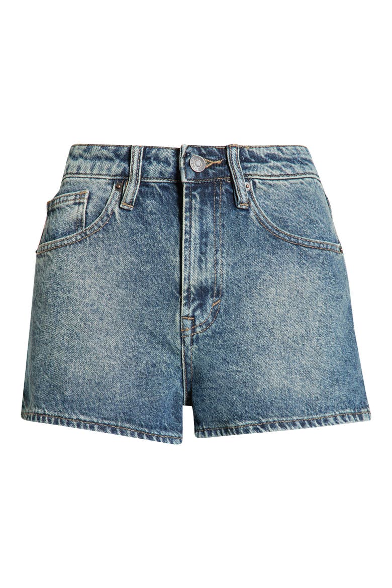 Ivy High Waist Shorts, Alternate, color, MEDIUM INDIGO