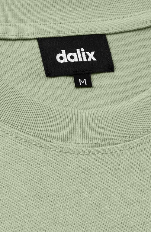 Dalix Mens Lil Matcha Heavy Weight Cotton Tee