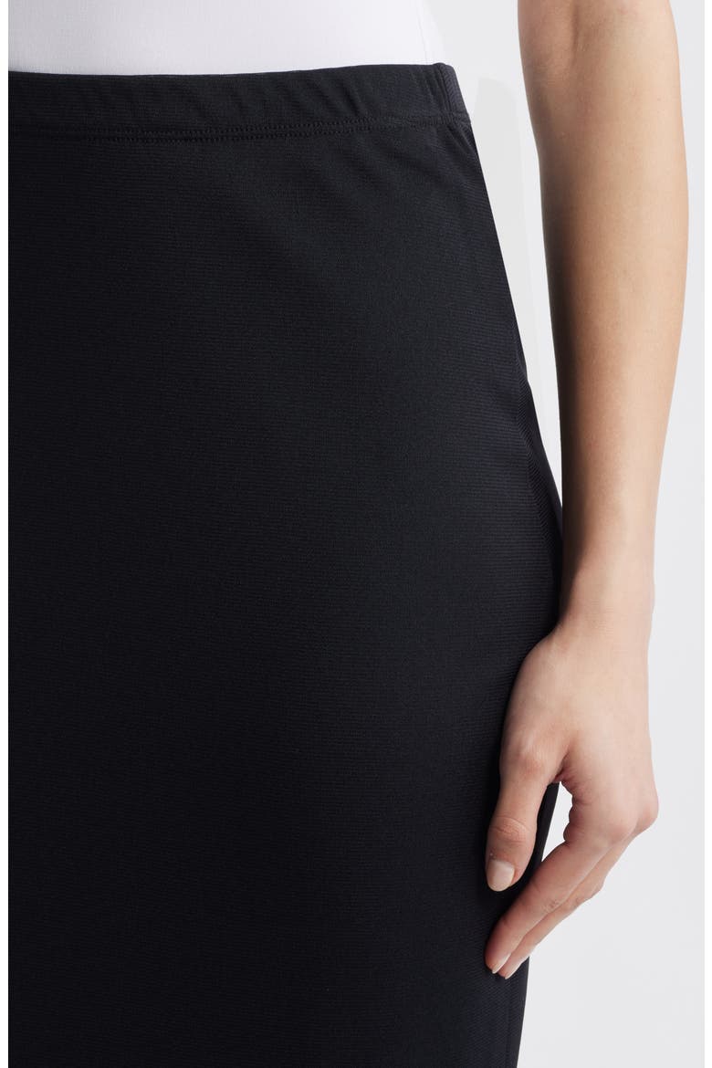 Flounce Midi Skirt, Alternate, color, BLACK