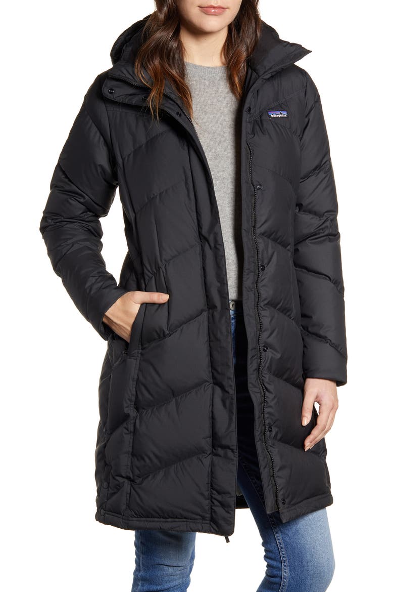 Down With It Hooded Down Parka, Main, color, BLACK