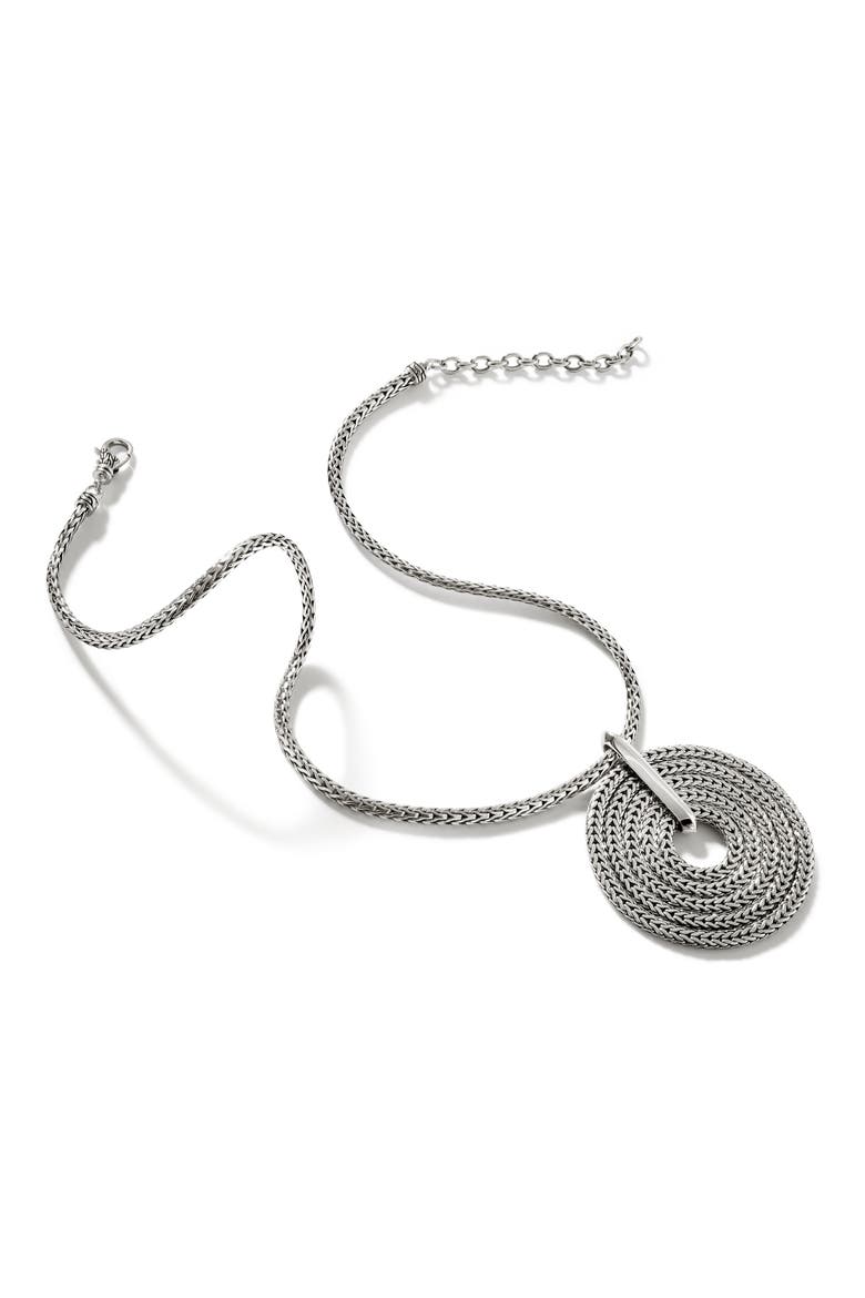 Rata Chain Pendant Necklace, Sterling Silver, Alternate, color, SILVER