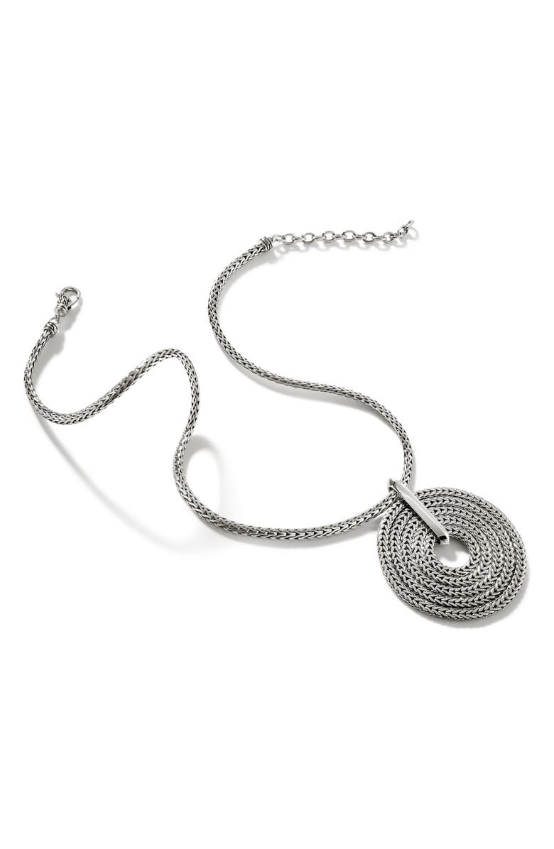 John Hardy Rata Chain Pendant Necklace, Sterling Silver, Alternate, color, 