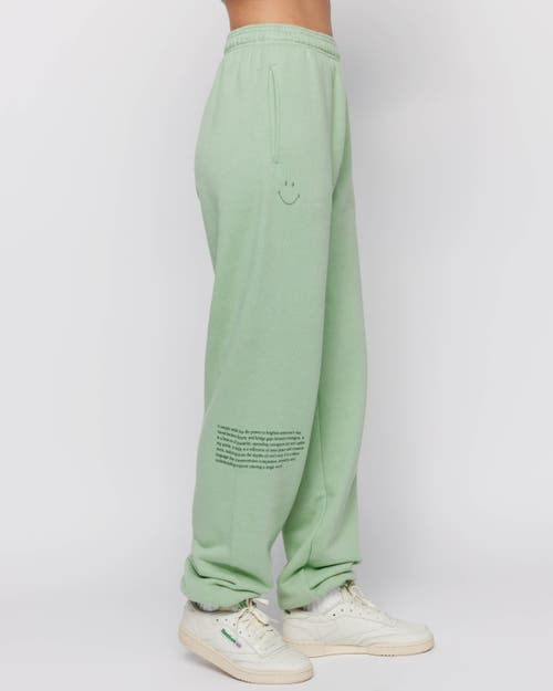 Samii Ryan Smiley Connections Sweatpants In Green