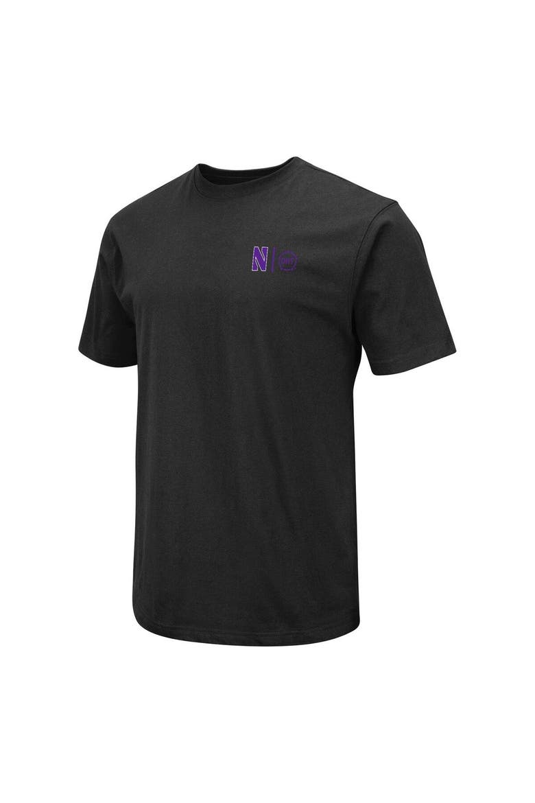 Men's Colosseum Black Northwestern Wildcats OHT Military Appreciation T-Shirt, Alternate, color, Black