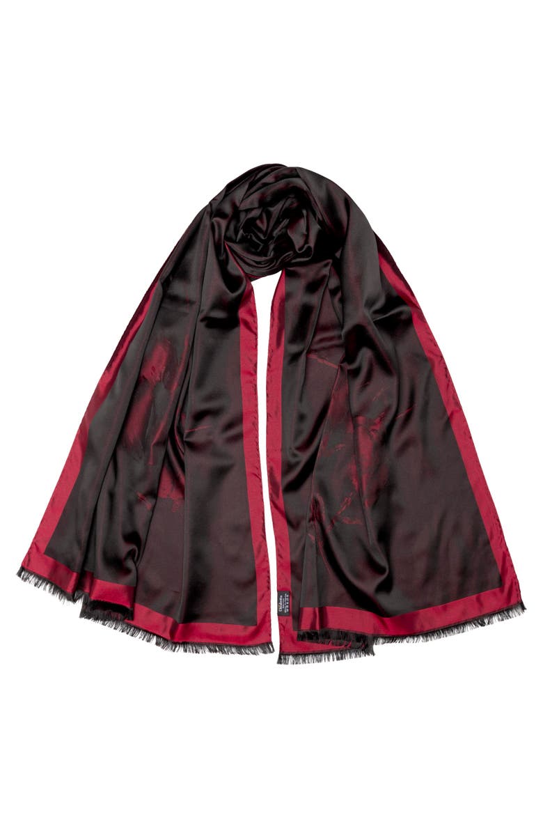Fortuna - Silk Scarf/Shawl for Women, Alternate, color, Ruby