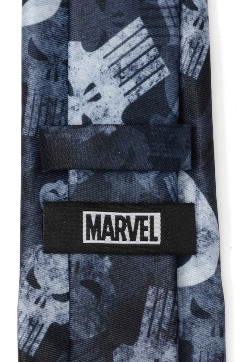 x Marvel Punisher Tie, Alternate, color, TEAL