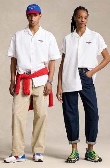 Chino Cotton Button-Up Shirt