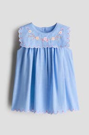 H&M Embroidered Cotton Dress