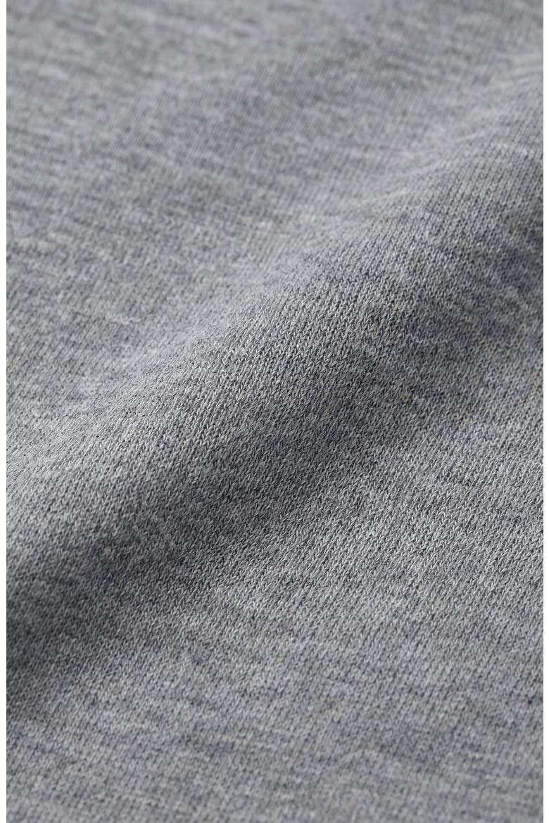 Off Shoulder Side Ruched Long Sleeve Top, Alternate, color, Heather Grey