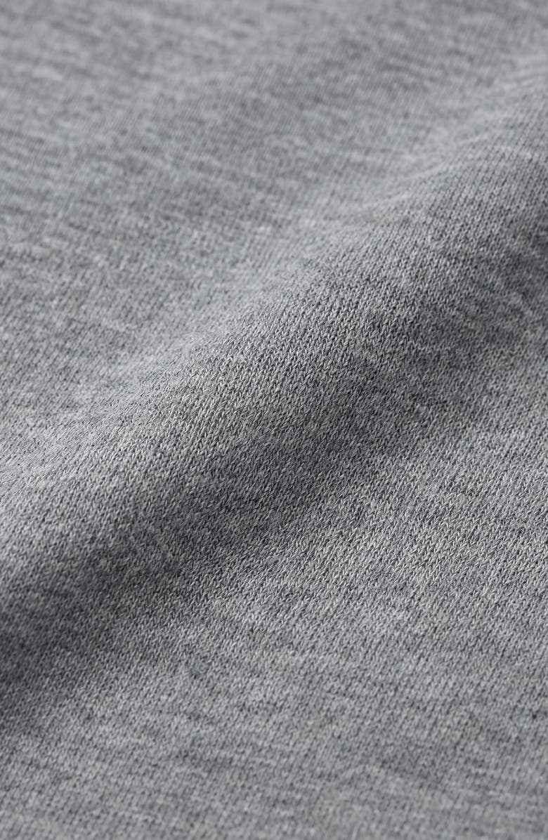 Modenaire Off Shoulder Side Ruched Long Sleeve Top, Alternate, color, Heather Grey