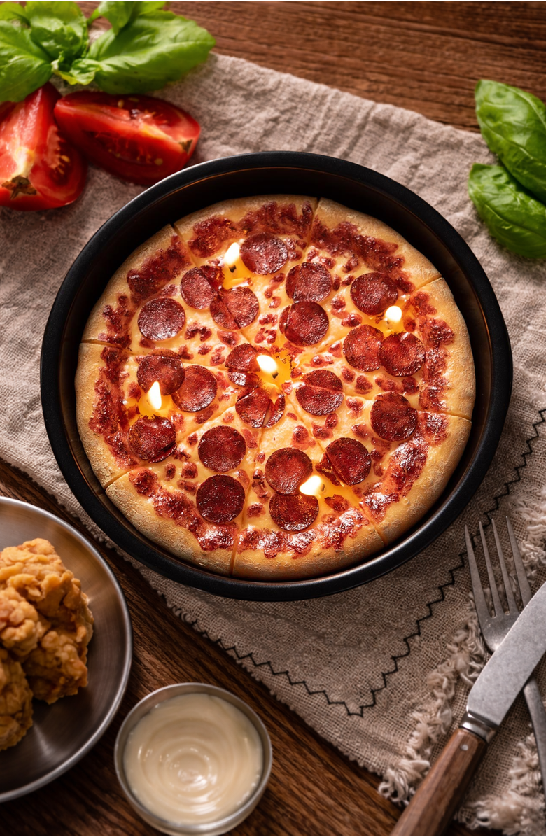 Southlake gifts Pepperoni Pizza Candle, Alternate, color, Pepperoni Pizza