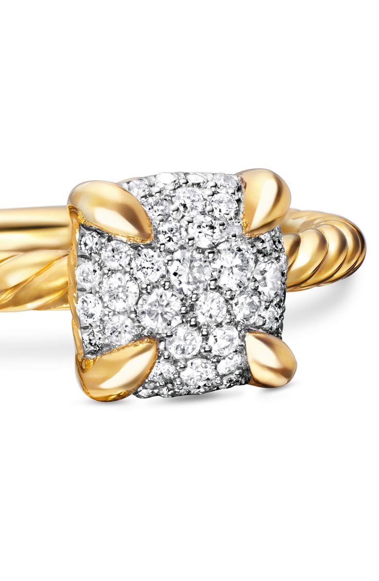 David Yurman Chatelaine<sup>®</sup> Ring in 18K Gold with Pavé Diamonds, Alternate, color, 