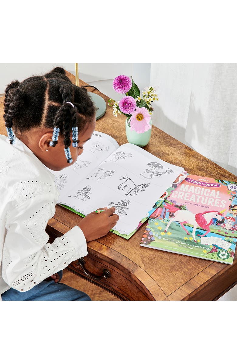 eeBoo 'Magical Creatures' Learn To Draw Activity Book, Alternate, color, Multi