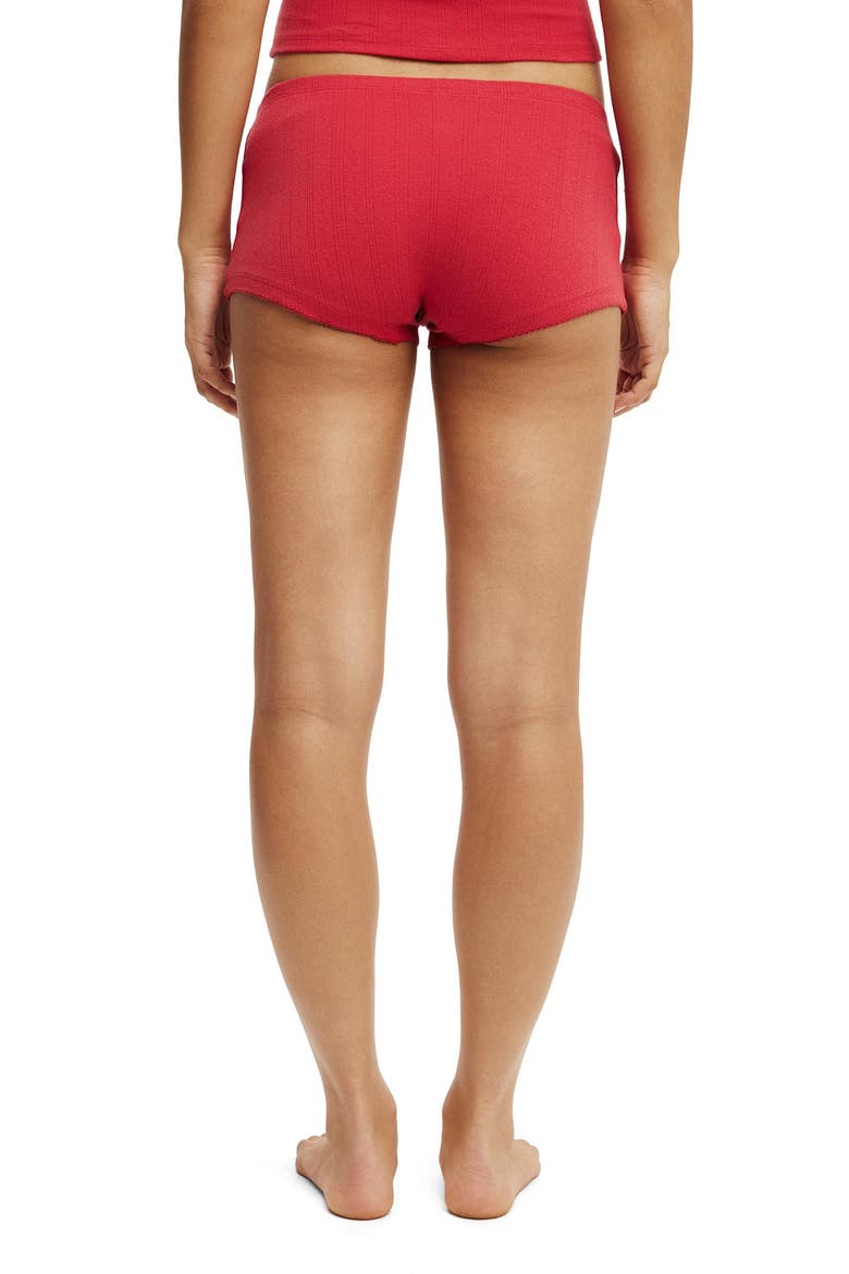Women's Dreamy Soft Pointelle Micro Short, Alternate, color, Glowberry