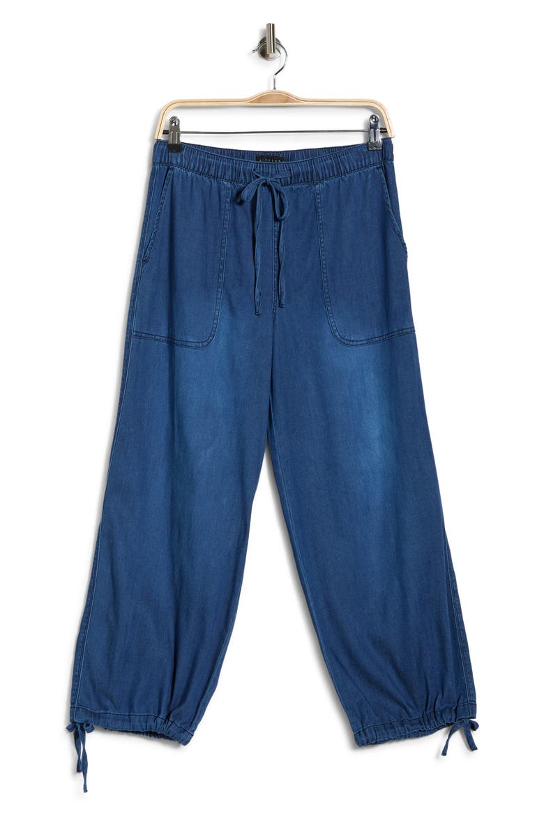 Go With The Flow Denim Pants, Alternate, color, DARK STONE BLUE