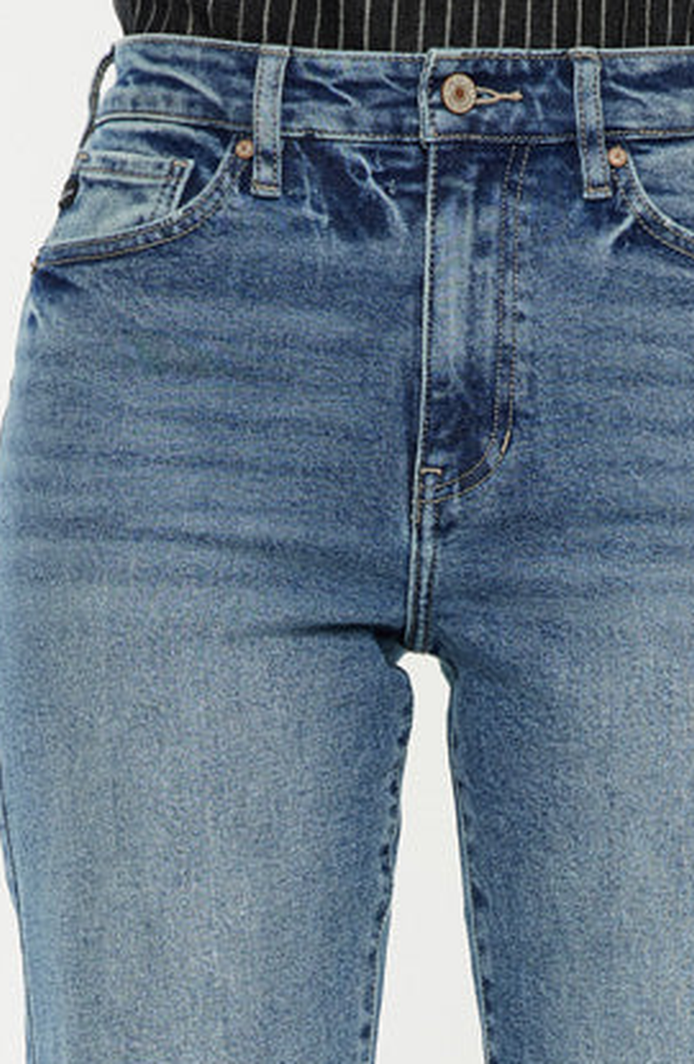 KanCan Ophelia High Rise True Straight Leg Jeans, Alternate, color, Medium Wash