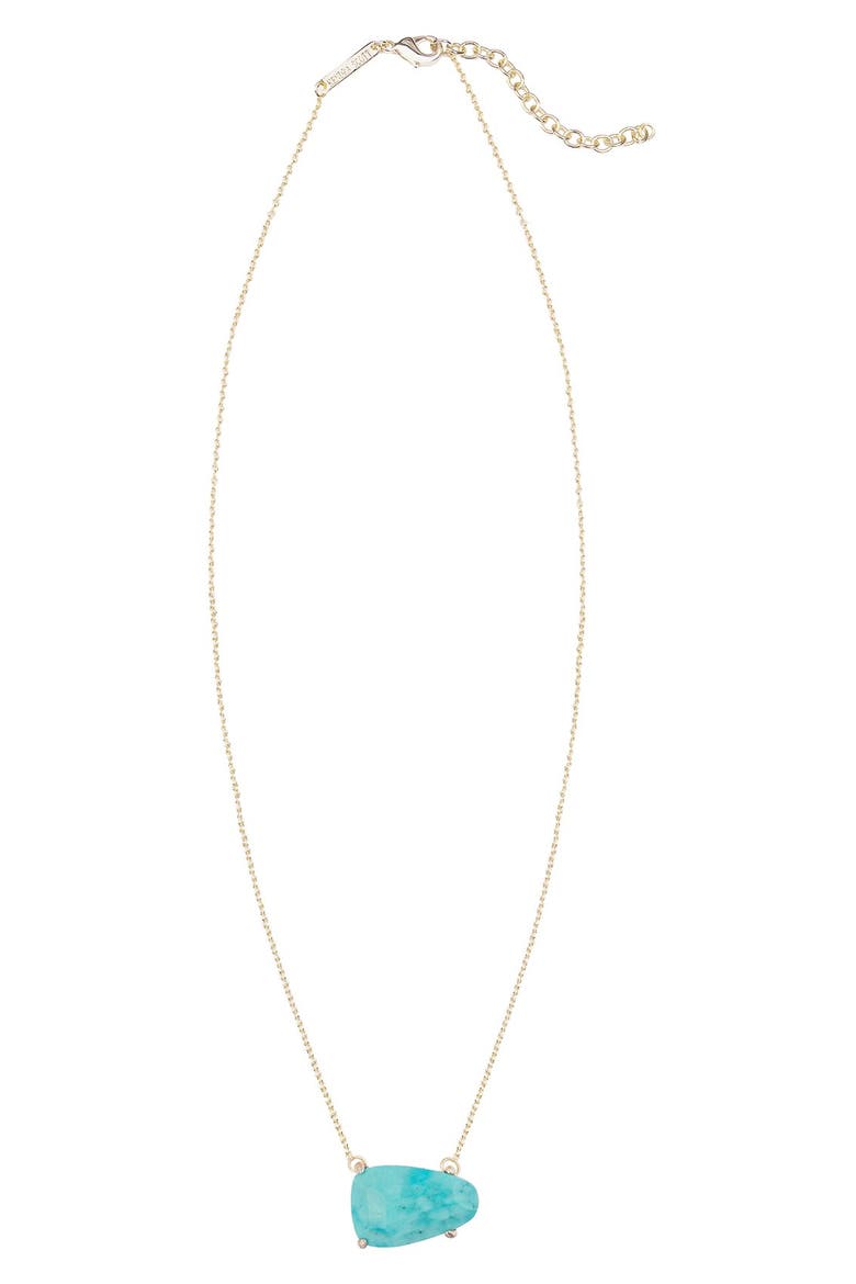 'Isla' Pendant Necklace, Main, color, GOLD TURQUOISE