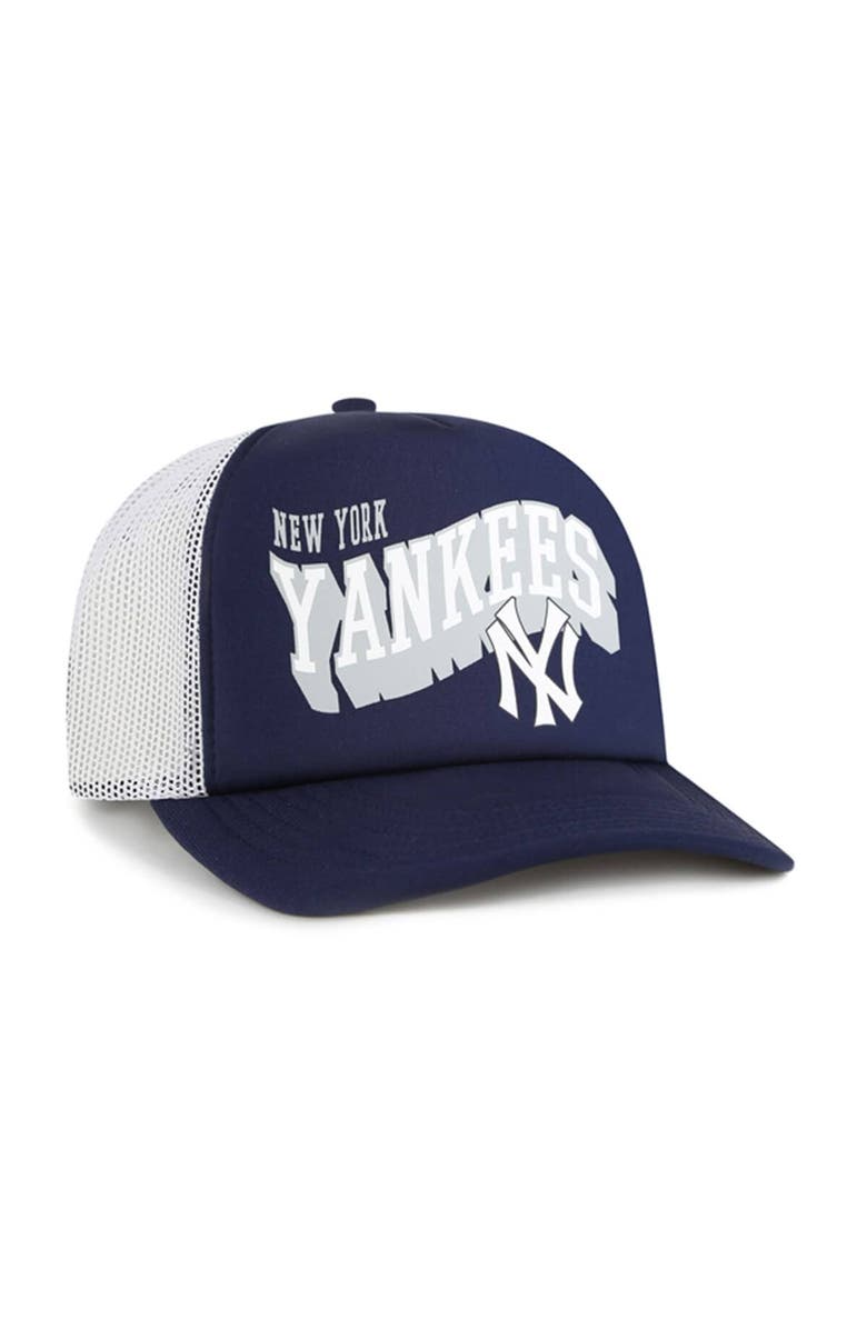 '47 Men's '47 Navy New York Yankees Meander Foam Trucker Snapback Hat, Alternate, color, Navy