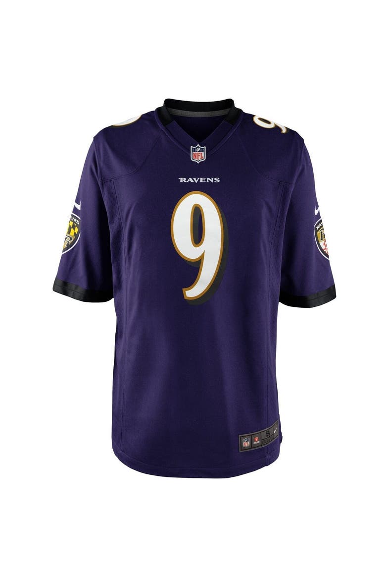 Youth Nike Justin Tucker Purple Baltimore Ravens Game Jersey, Alternate, color, Purple