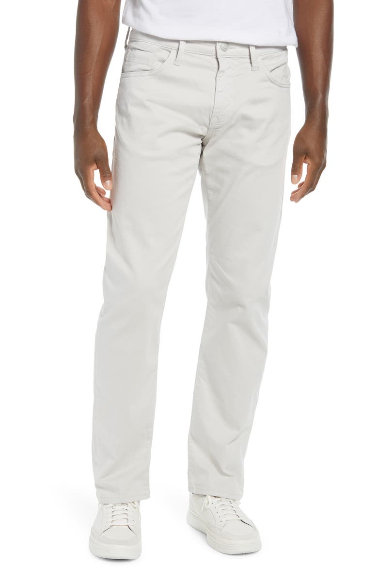 Zach Classic Straight Leg Twill Pants, Main, color, OYSTER MUSHROOM TWILLDNU