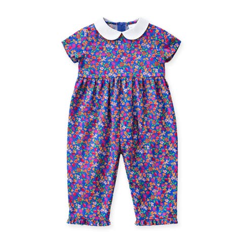 Floral Print Longall With Collar