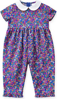 Florence Eiseman Floral Print Longall With Collar