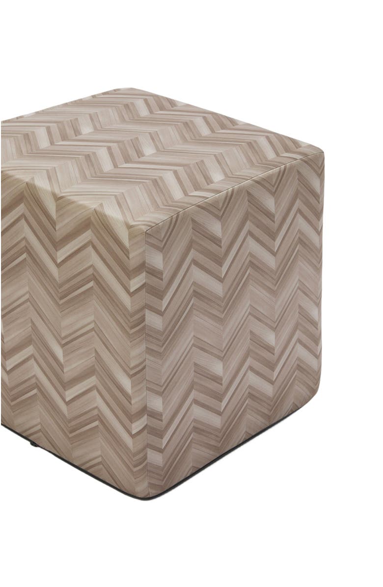 Missoni Home Layers 40x40x40 Cm Footstool Cube In Chevron Cotton Sateen, Alternate, color,