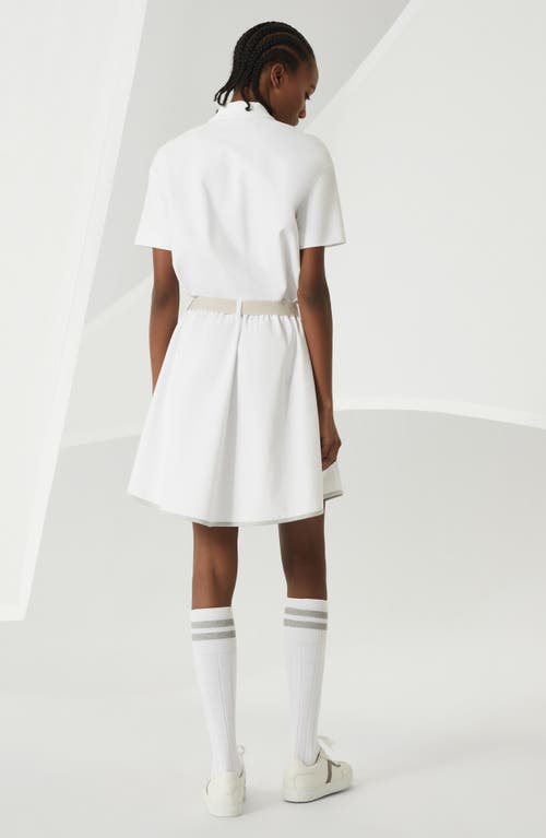 Brunello Cucinelli Couture Interlock Mini Dress In White
