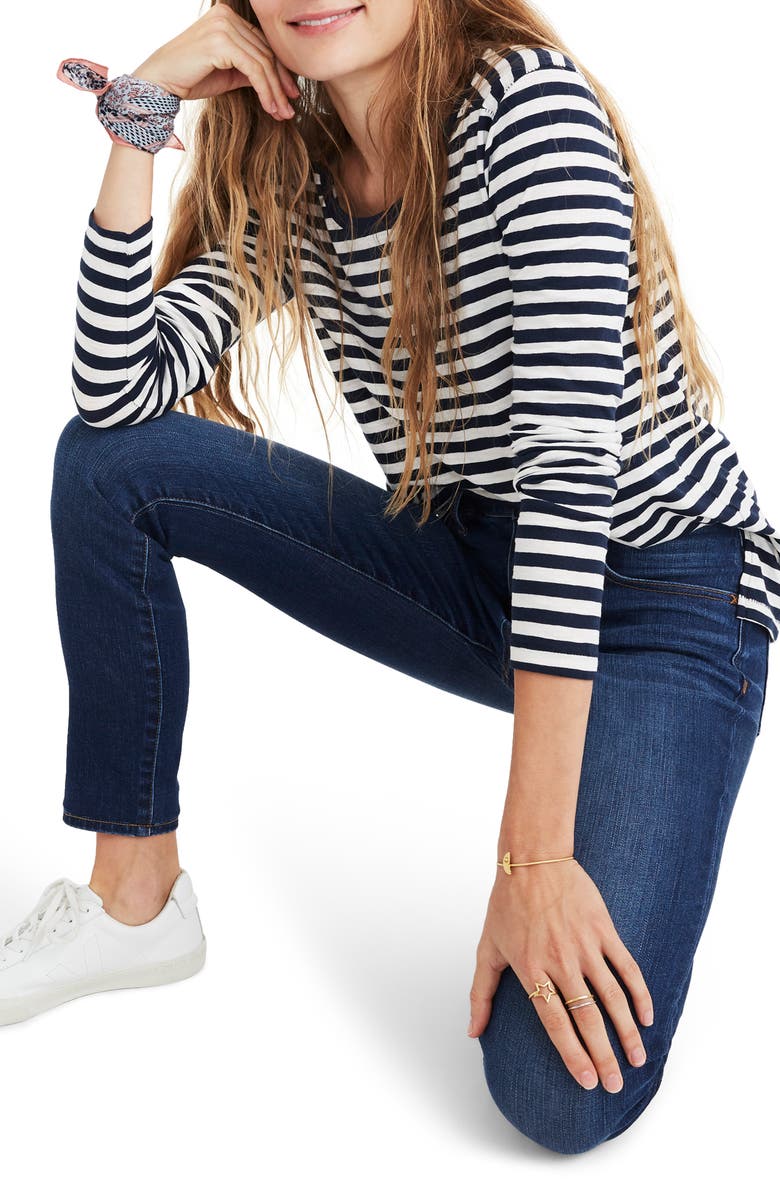 Madewell Roadtripper High Waist Ankle Skinny Jeans, Main, color, 