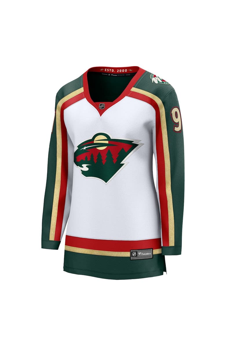 FANATICS Women
s Fanatics Kirill Kaprizov White Minnesota Wild 25th Anniversary Breakaway Player Jersey, Alternate, color, White