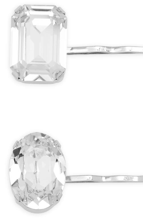 Jennifer Behr Karina Assorted 3-pack Czech Crystal Bobby Pins In Crystal