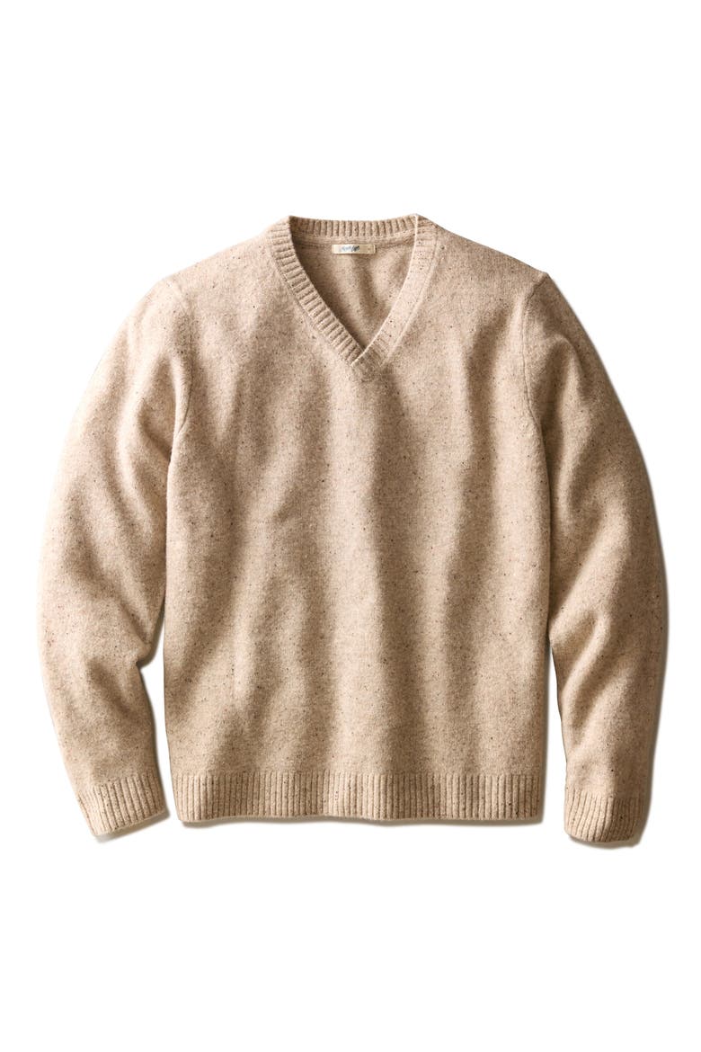 Neppy Merino Wool V-Neck Sweater, Alternate, color, RYEWATER